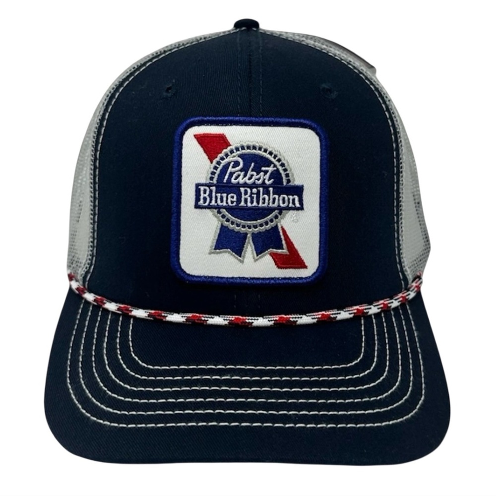 Pabst Blue Ribbon New H3 PBR Beer Malt Lager Mesh Trucker Era Snapback Hat Cap